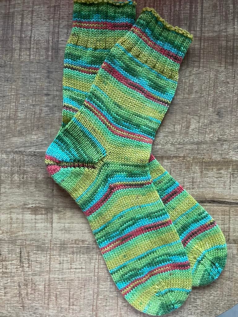 Handgebreide wollen sokken - Maat 45, Sokken en Kniesokken, Overige kleuren, Nieuw, Overige maten