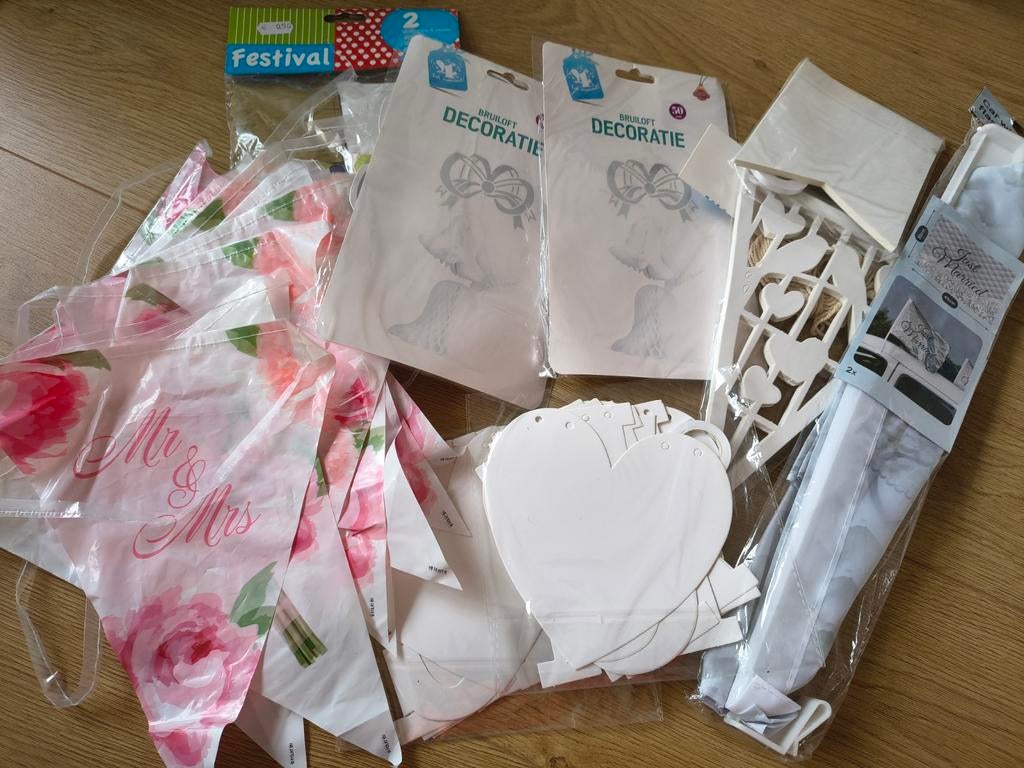 Decoratie voor bruiloft, Ophalen of Verzenden, Nieuw, Versiering, Geboorte of Huwelijk