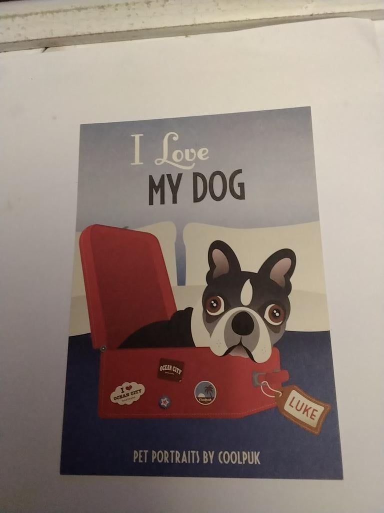 I  LOVE MY DOG.   LUKE, Ophalen of Verzenden, Voor 1920