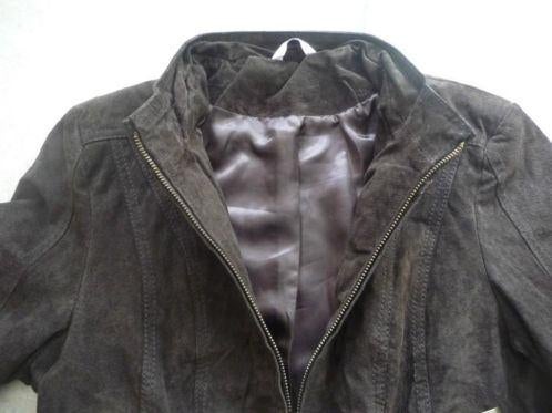 Bruin leren jasje, maat S (qwe), Maat 38/40 (M), Bruin, Ophalen of Verzenden, Zo goed als nieuw