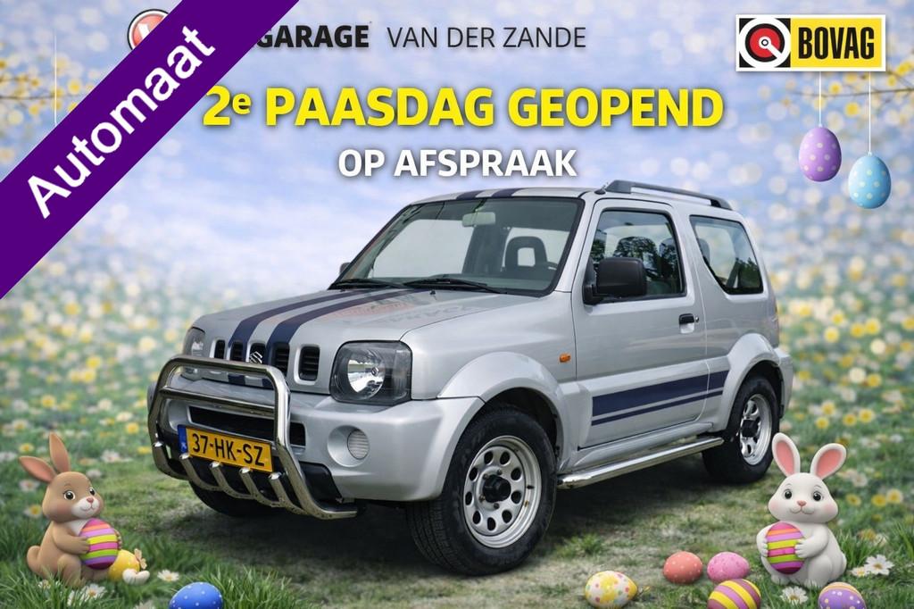 Suzuki Jimny 1.3 JLX Automaat, NW APK NL/NAP! (bj 2001), Auto's, Automaat, 1025 kg, Stof, Zwart