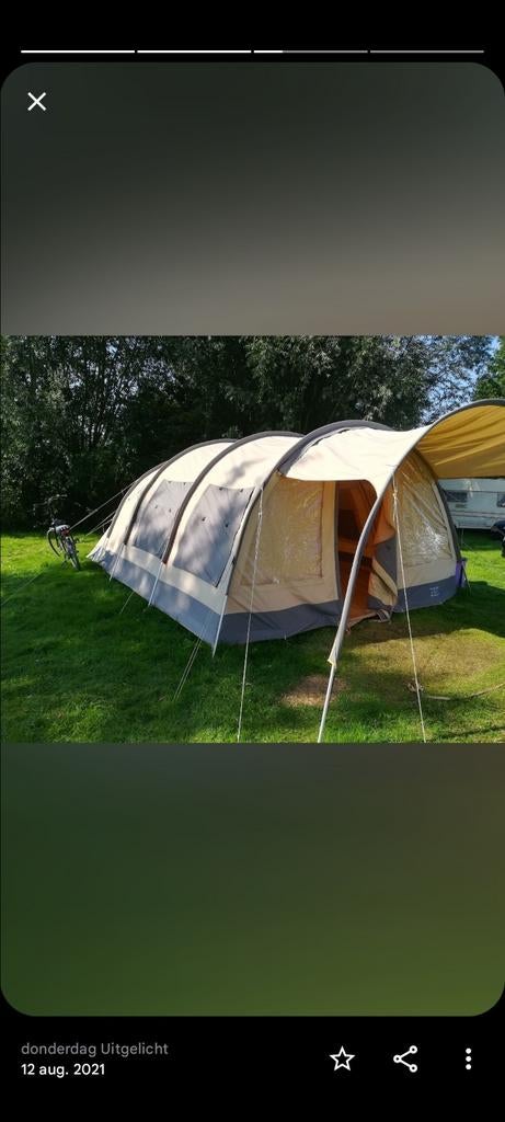 Tunneltent Bugalowtent 6 pers., Ophalen