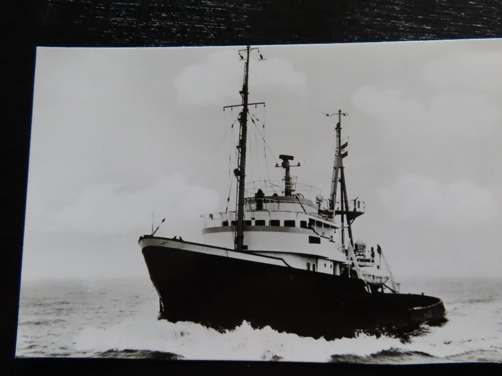 ansichtkaart sleepboot "Hudson" Smit & co, Ophalen of Verzenden, Gebruikt, Motorboot, Kaart, Foto of Prent