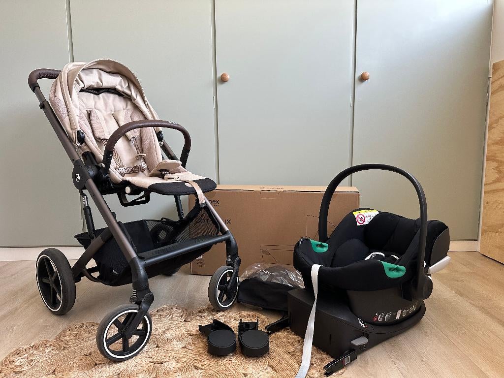 Cybex Balios S Lux kinderwagen met autostoel + isofix, Gebruikt, Combiwagen, Verstelbare duwstang, Ophalen