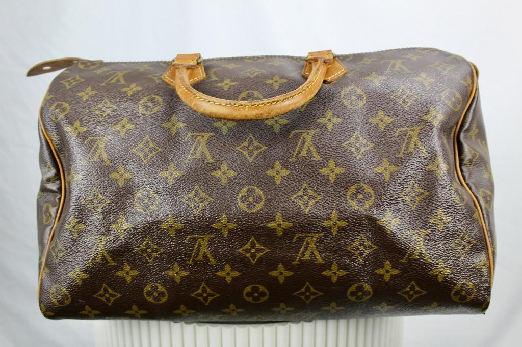 Louis Vuitton Speedy 35 - 1108, Gebruikt, Bruin, Ophalen of Verzenden, Lv