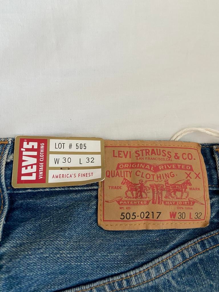 LEVI'S 505 - 0217 Selvedge 1967 W30"-L32", Ophalen of Verzenden, Nieuw, Blauw, W32 (confectie 46) of kleiner
