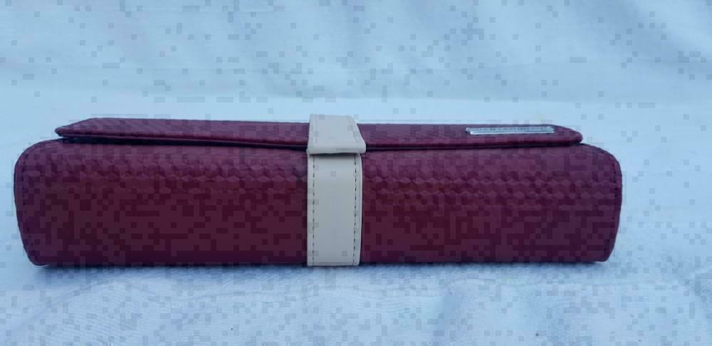 JAN TAMINIAU rood PU leder avondtasje make- up KLM (E132), Ophalen of Verzenden, -, -, -