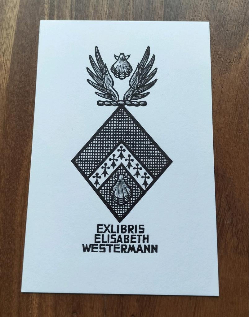 Exlibris Elisabeth Westermann (Jan Battermann, 1967), Ophalen of Verzenden
