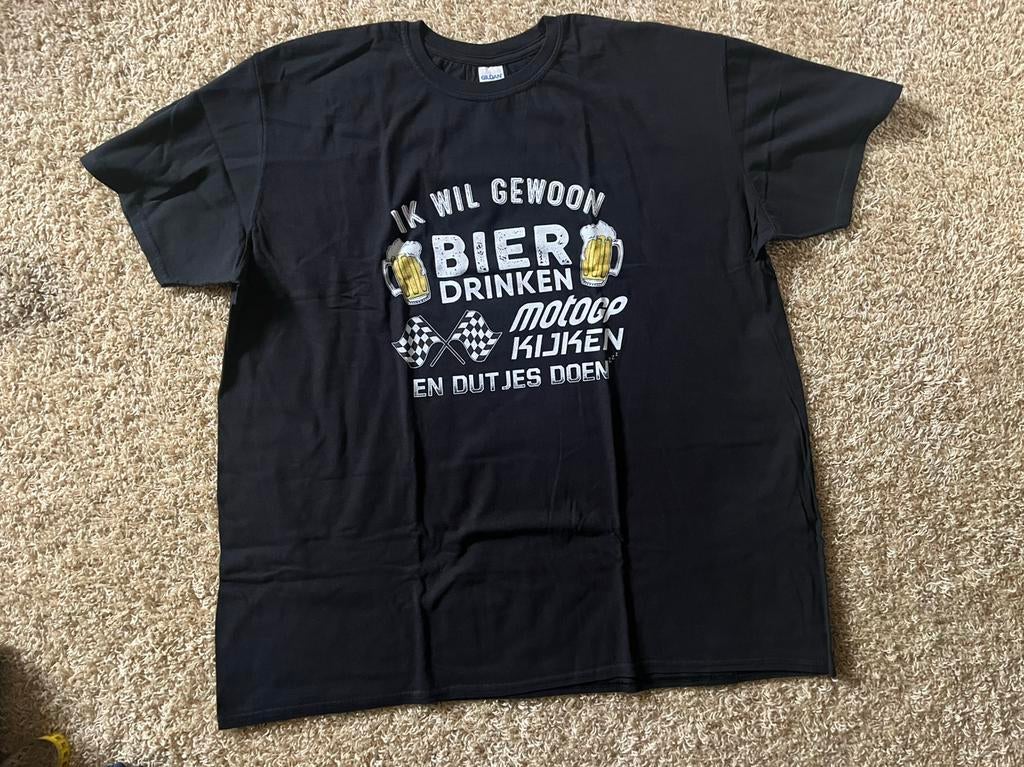 Statement Shirt zwart bier en motoGP mt. XXL (xl), Ophalen of Verzenden, Zo goed als nieuw, Overige maten, Zwart