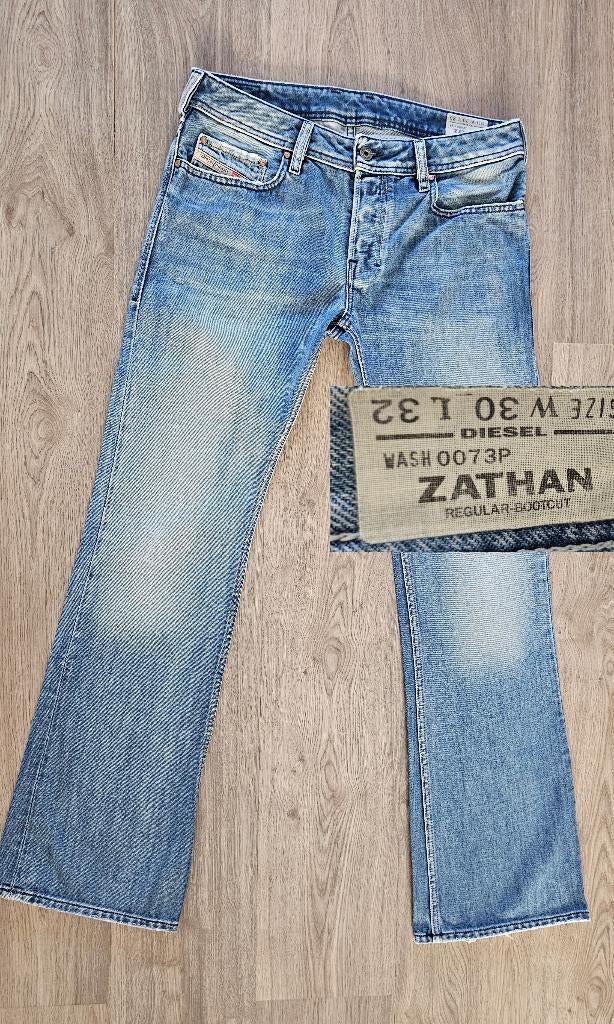 Diesel ZATHAN W30 L32 * 30x32 #Vintage #Bootcut #y2k #D1874, DIESEL, Diesel, Blauw, W32 (confectie 46) of kleiner