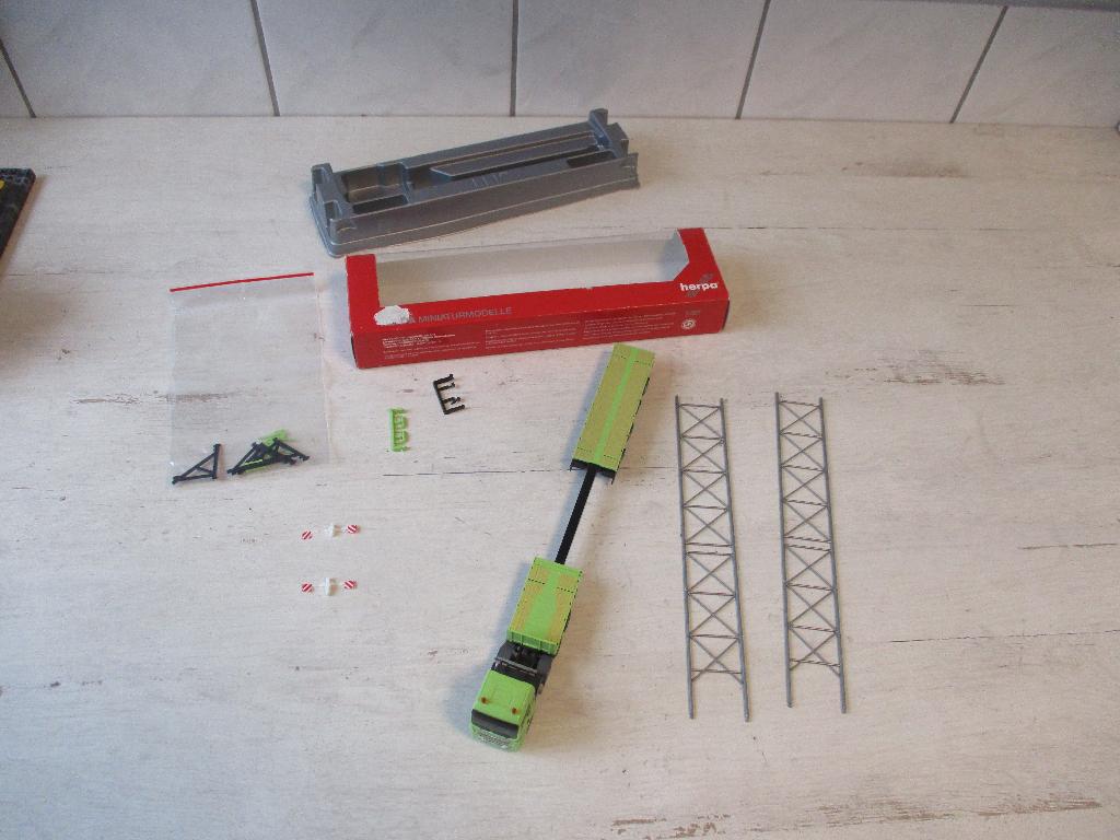 Herpa Martin Lammers Doetinchem M.A.N. met Teletrailer, Hobby en Vrije tijd, Modelauto's | 1:87, Ophalen, Nieuw, Bus of Vrachtwagen