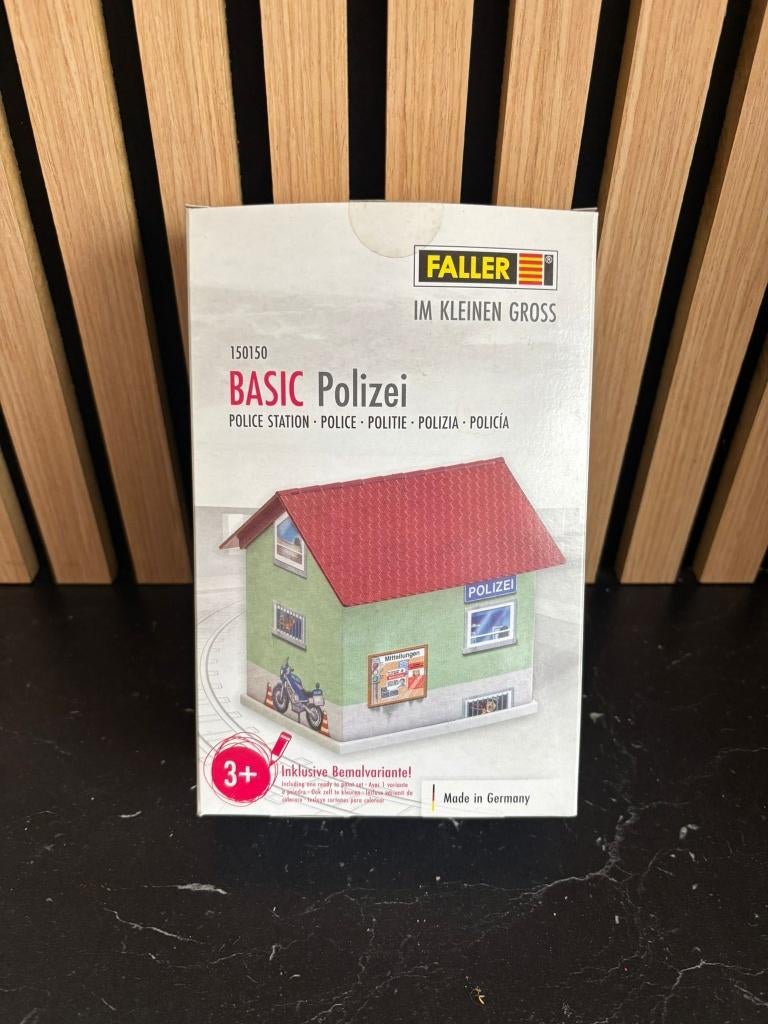 Faller H0 150150 Basic Politie huis diorama bouwset, Overige merken, Gelijkstroom of Wisselstroom, Brug, Tunnel of Gebouw, Nieuw