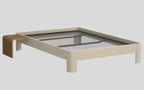 Auping Auronde, Ophalen, Gebruikt, Wit, Tweepersoons