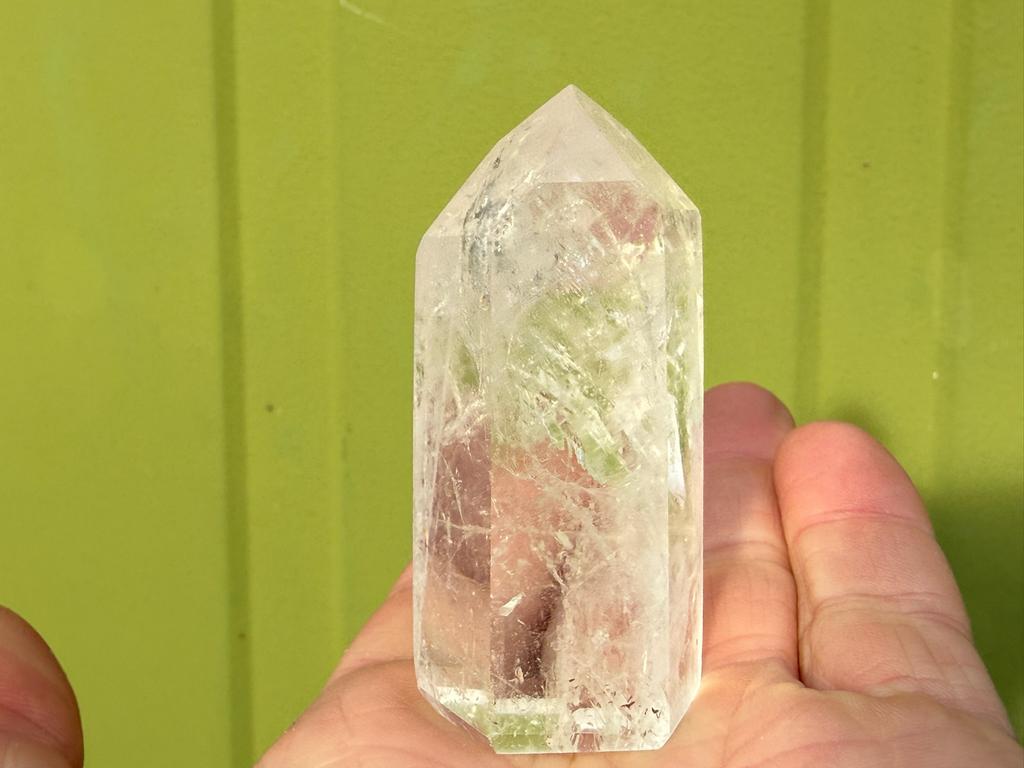 Bergkristal obelisk punt mineralen uit Madagaskar, Ophalen of Verzenden, Mineraal