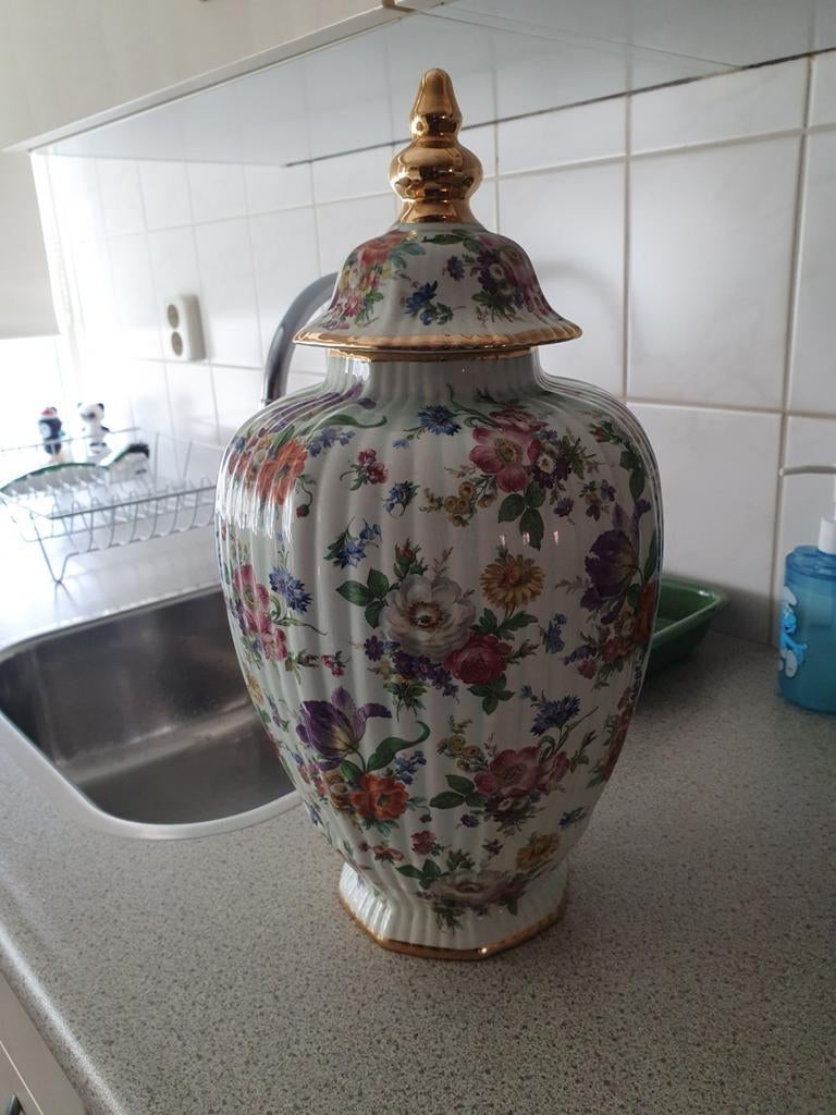 Boch grote pot met deksel, Antiek en Kunst, Ophalen of Verzenden