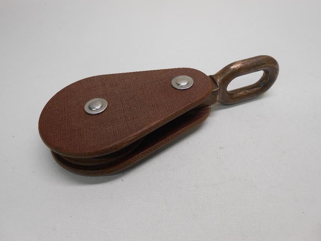 Tufnol Klassiek Staaldraadblok, katrol voor 5 mm staaldraad, Ophalen of Verzenden, Gebruikt, Lijn of Blok