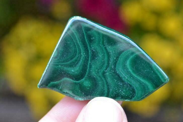 03. Malachiet - gepolijst, Ophalen of Verzenden