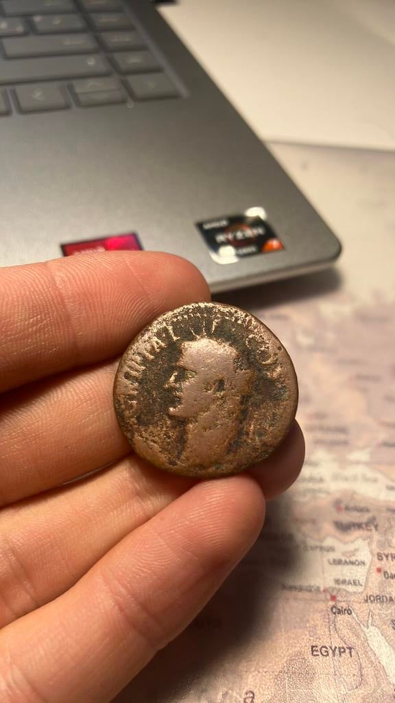 Romeinse munt Agrippa, Ophalen of Verzenden, Italië, Losse munt