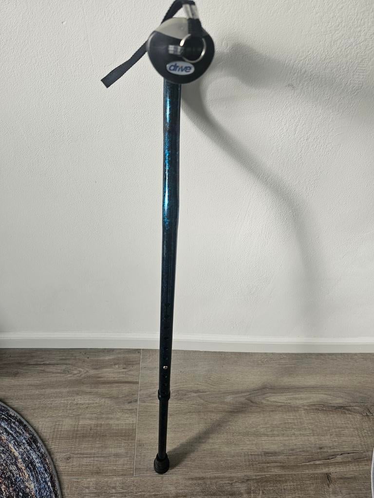 wandelstok met gelgreep - Blauw, Diversen, Wandelstokken, Ophalen