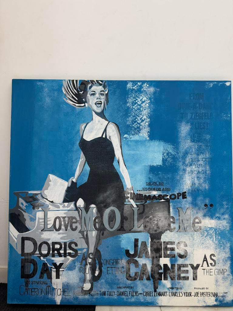 Schilderij 'Love Me or Leave Me' met Doris Day, Antiek en Kunst, Ophalen of Verzenden