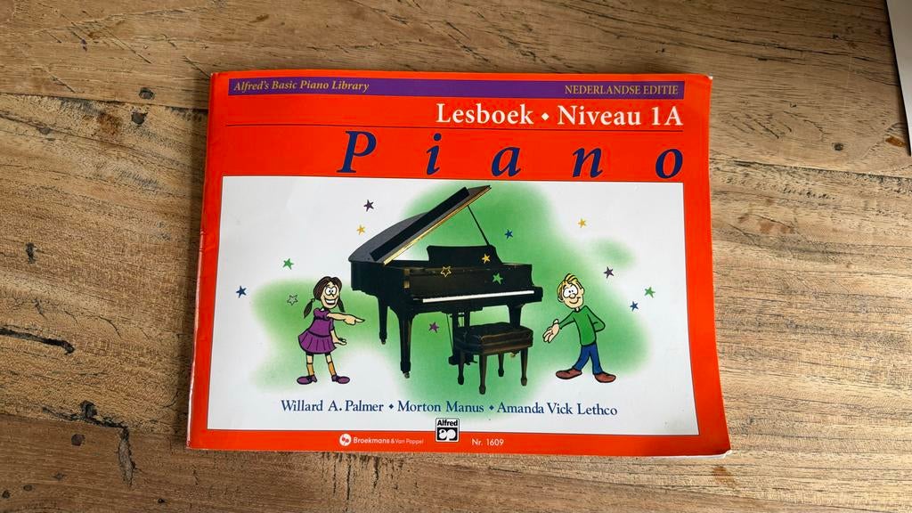 Alfred's Basic Piano Library Lesboek Niveau 1A, Gebruikt, Overige genres, Les of Cursus, Ophalen of Verzenden