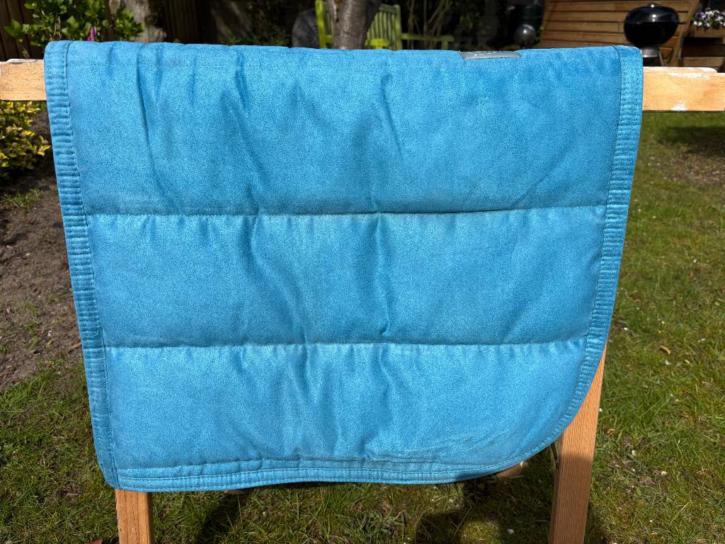 Dekje blauw, Dieren en Toebehoren, Paarden en Pony's | Dekens en Dekjes, Ophalen of Verzenden, Zo goed als nieuw, Veelzijdigheidsdekje