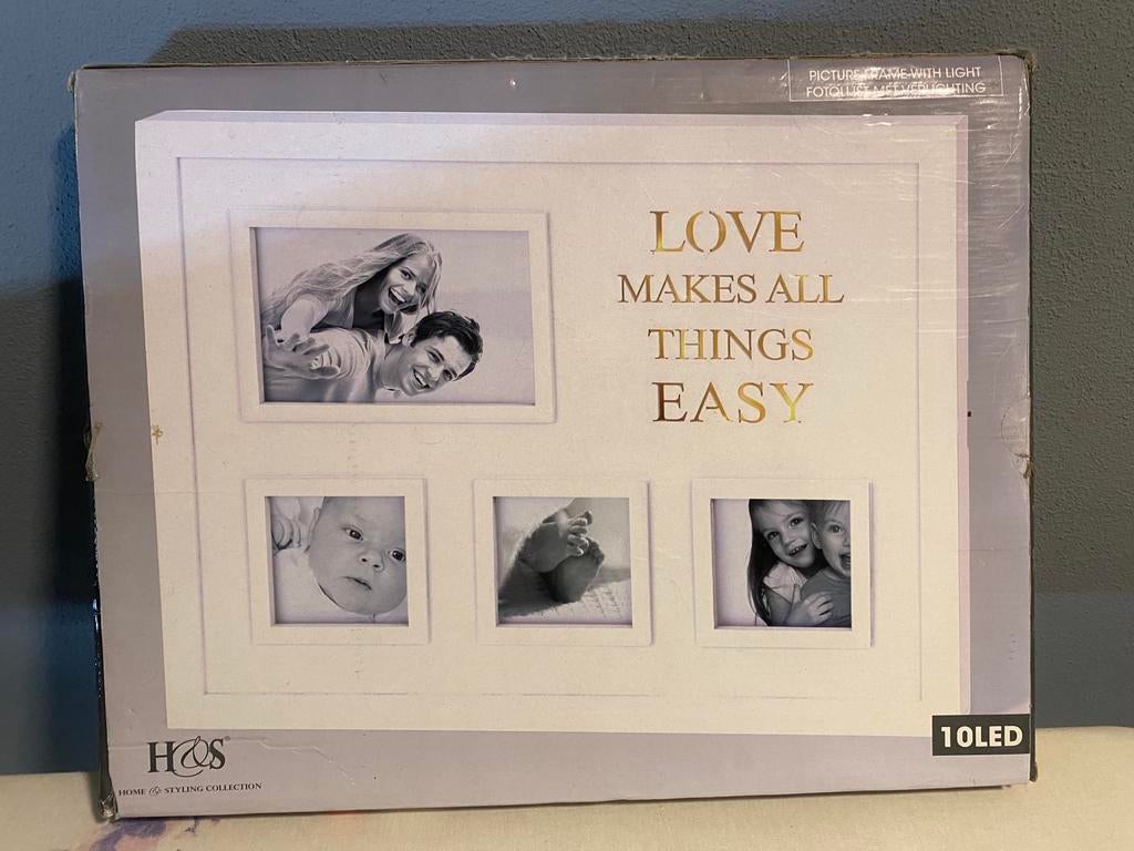 Fotolijst met verlichting, Ophalen of Verzenden, Nieuw