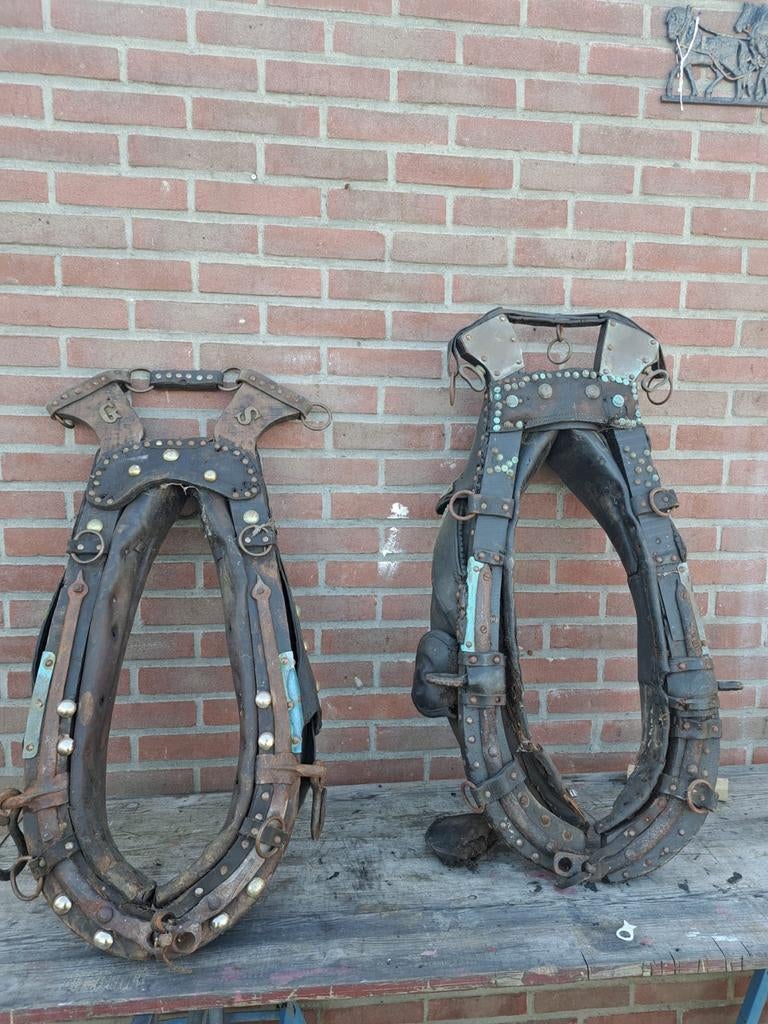 Antiek paardentuig - 2 stuks, Ophalen of Verzenden