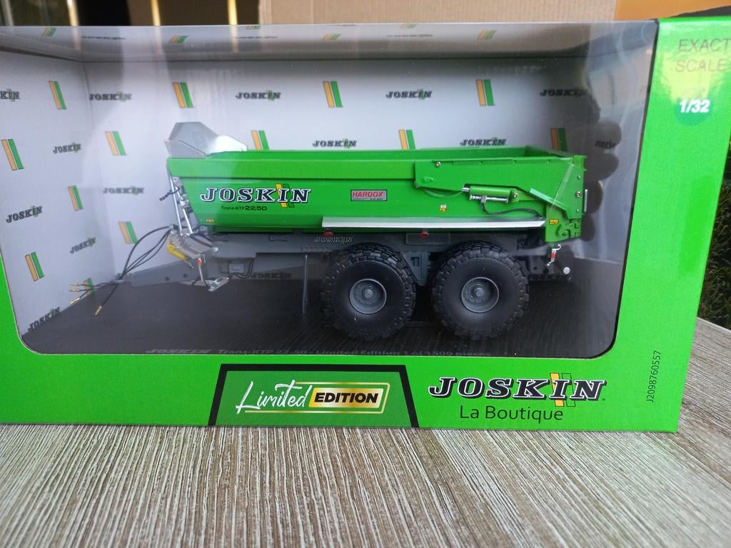 Joskin Trans Ktp 2 Asser Groene Grijze Kipper Limited UH, Hobby en Vrije tijd, Modelauto's | 1:32, Ophalen of Verzenden, Nieuw