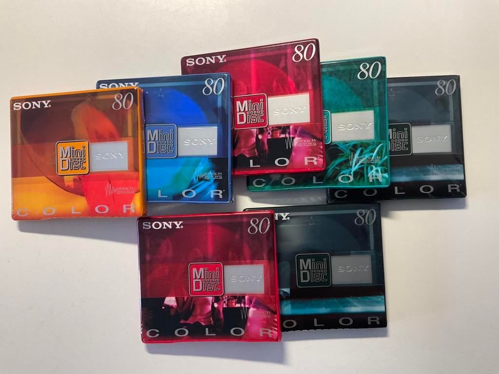 Minidisc’s SONY COL.COL. 7X nieuw in verpakking 80 min, Audio, Tv en Foto, Ophalen of Verzenden