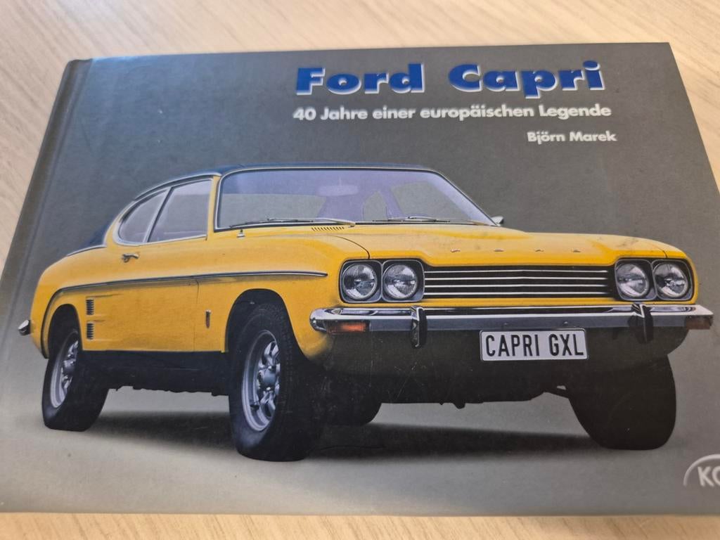 boek Ford Capri over de gehele bouwtijd 1969 1986 oa RS2600, Ophalen of Verzenden, Zo goed als nieuw, Ford