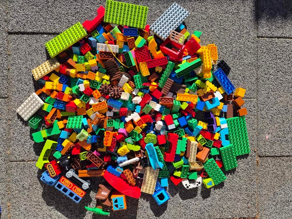 Grote verzameling Lego Duplo blokken, voertuigen, dieren etc, Ophalen, Gebruikt, Duplo, Meerdere sets