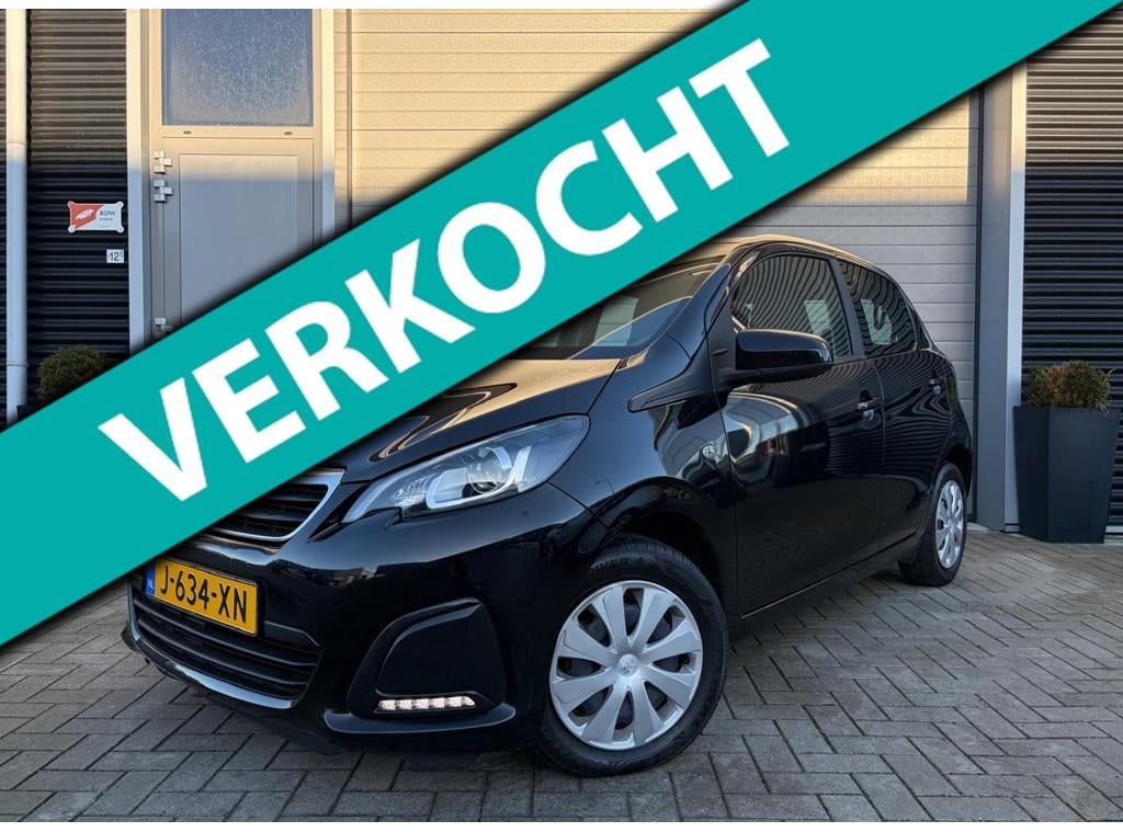 Peugeot 108 1.0 e-VTi Active, Stof, Gebruikt, Zwart, Origineel Nederlands