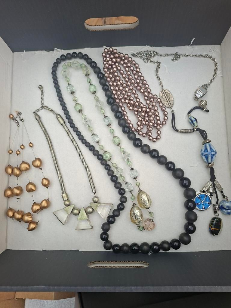 Vintage ketting diverse, Ophalen, Zo goed als nieuw, Overige materialen