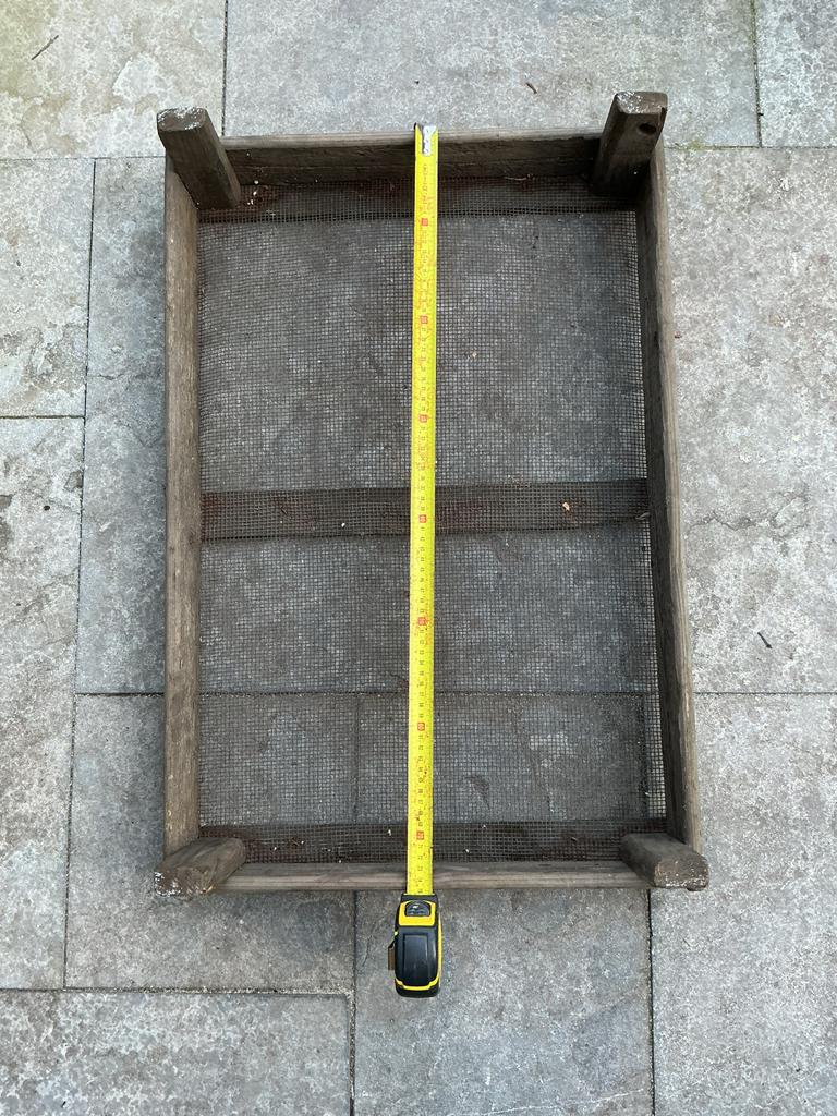 Oude Gaaskist / Zeef 2 stuks, Tuin en Terras, Kweekspullen, Gebruikt, Overige typen, Ophalen