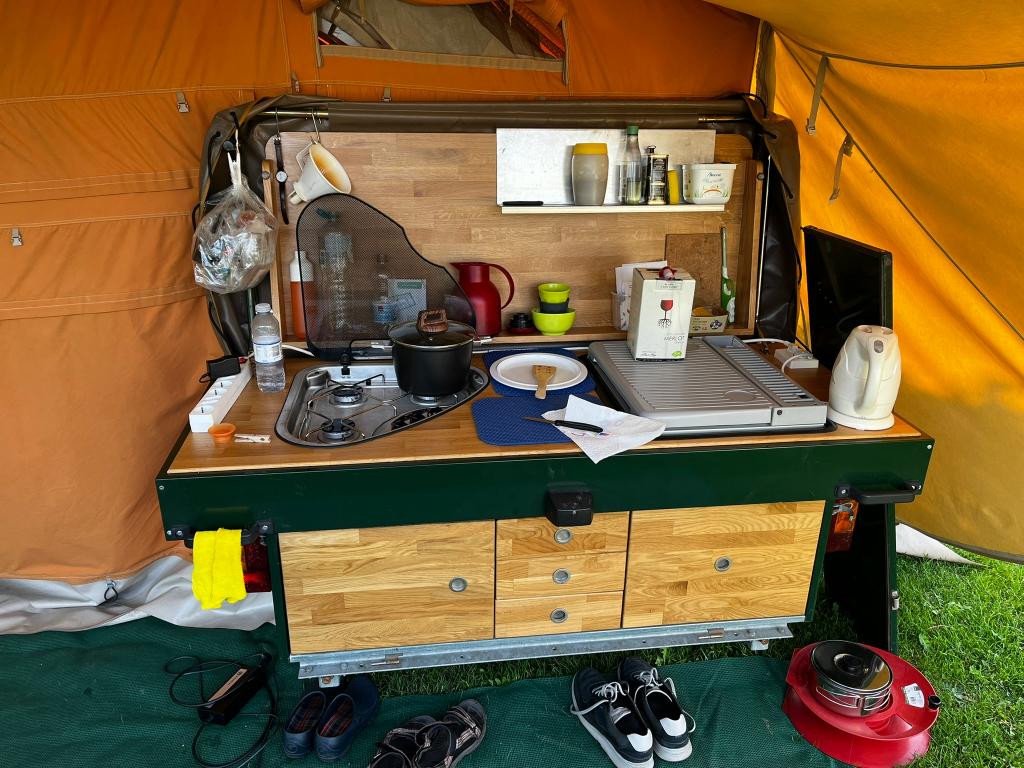 Aart Kok Livingstone Game Drive vouwwagen met supersize bed, Ophalen, Aart Kok, Beige, Aanwezig