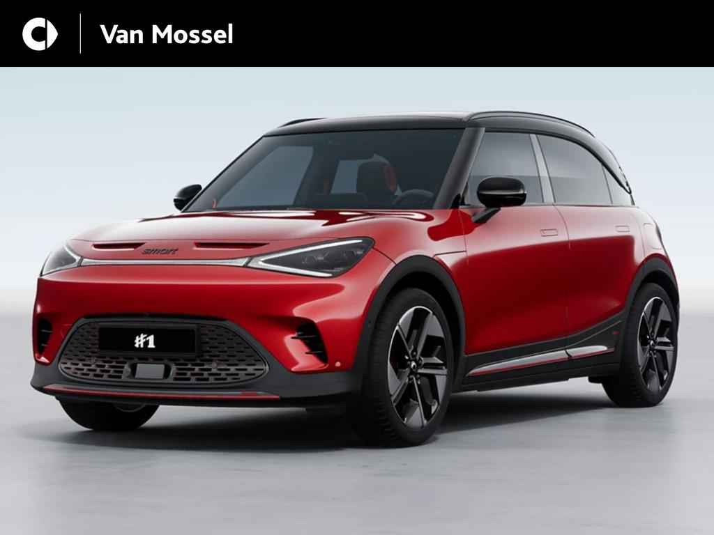 smart #1 BRABUS / Stoelverwarming / Beats Soundsystem met, Auto's, Automaat, 12 maanden, 100 kWh, Zwart