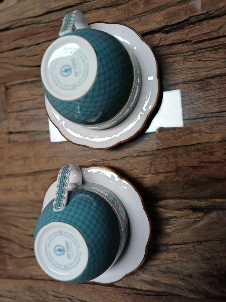 2 Pip Studio espresso kop en schotel, Nieuw, Ophalen of Verzenden, Overige stijlen, Kop(pen) en/of Schotel(s)