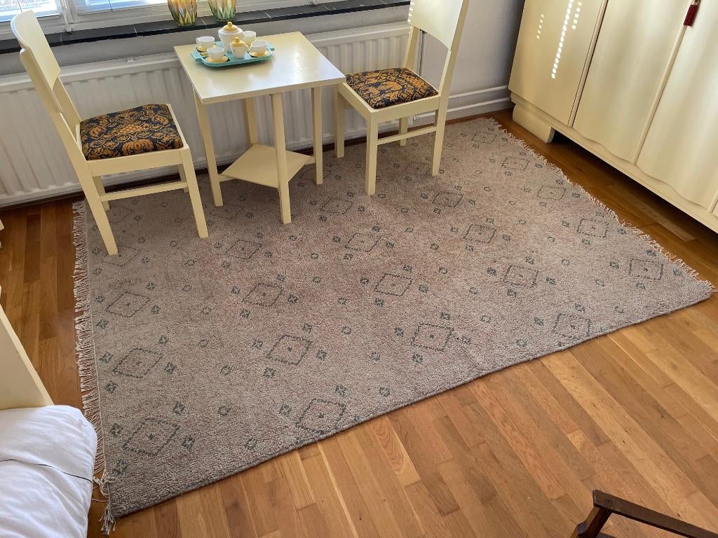 PENSELRÅG 170 x 240 cm vloerkleed (005.830.31) 100% WOL!, Huis en Inrichting, Stoffering | Tapijten en Kleden, Ophalen, Beige