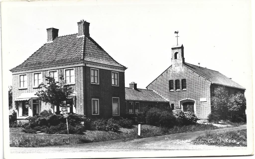 Schildwolde;  Geref. kerk, Verzenden, 1960 tot 1980, Gelopen, Groningen