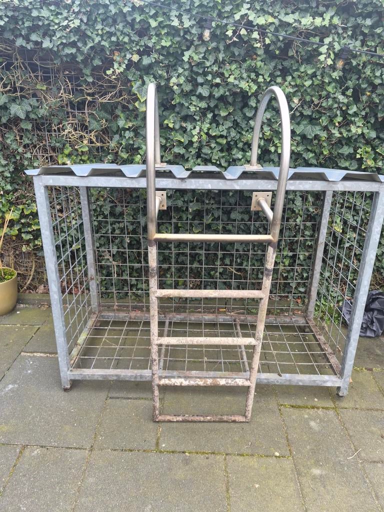 Mooie RVS zwemtrap, Ophalen