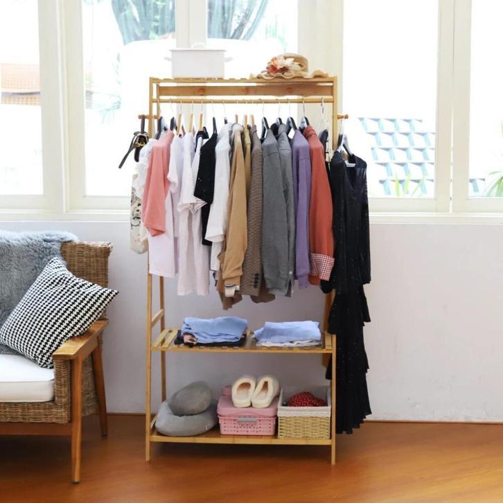 Bamboe Kledingrek meubel - Kast - Kapstok, Niet ingevuld, Verzenden, Niet ingevuld, Nieuw