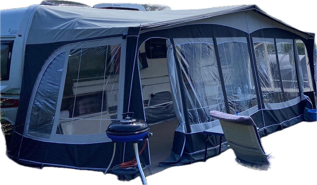 Dorema voortent, Ophalen, Gebruikt