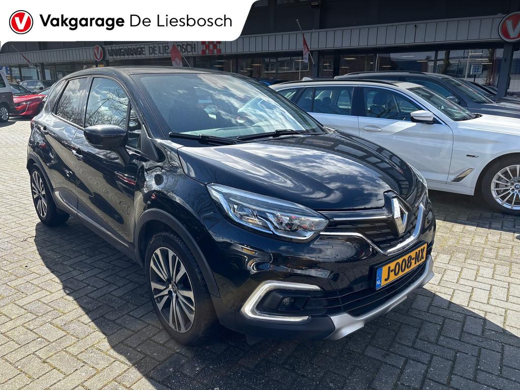 Renault Captur 1.2 TCe Intens,navi,camera,stoelverw,cruisec,, Stof, Gebruikt, 4 cilinders, Zwart