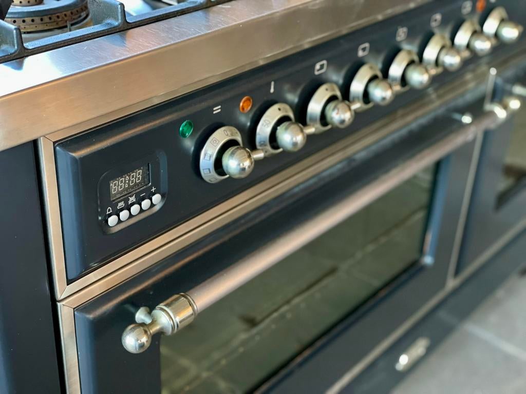 Boretti Ilve 150cm Fornuis | 7 Pits + Frytop - 2 ovens, Ophalen of Verzenden, Zo goed als nieuw, Gas, Vrijstaand