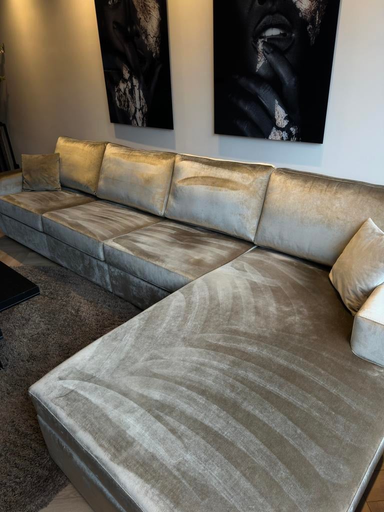 Bank los of complete set te koop, Ophalen, Zo goed als nieuw, Stof