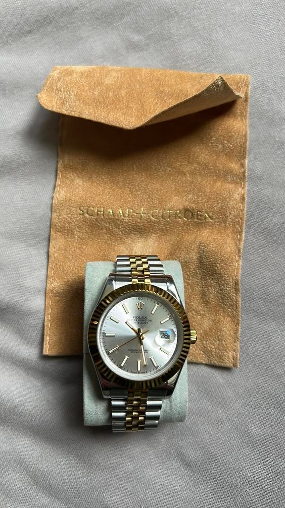 ROLEX DATEJUST 41 MM | 18K GEELGOUDEN  | JUBILEUMBAND, Sieraden, Tassen en Uiterlijk, Horloges | Heren, Staal, Rolex, Ophalen of Verzenden