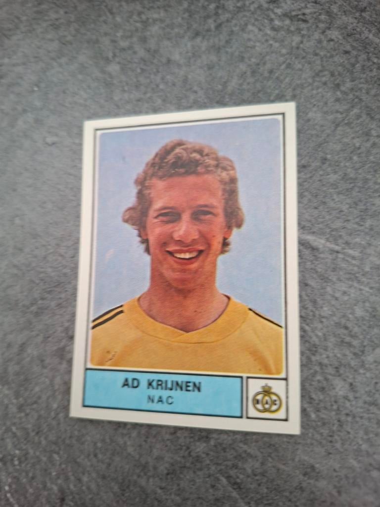 Panini sticker Voetbal 78. Speler Ad Krijnen NAC Breda., Verzenden, Zo goed als nieuw, Sticker