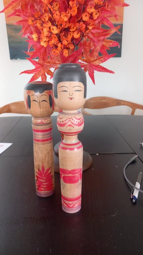 Grote Japanse Kokeshi poppen, Ophalen of Verzenden