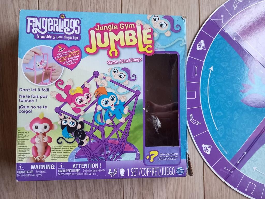 Fingerlings Jungle Gym Jumble Spel - Zo goed als nieuw, Een of twee spelers, Ophalen of Verzenden, Spin Master
